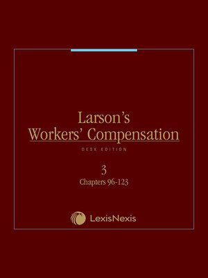 cover image of Larson's Workers' Compensation